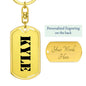 Kyle - Luxury Dog Tag Keychain