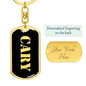 Cary v3 - Luxury Dog Tag Keychain