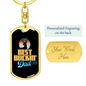 Best Buckin' Dad Ever - Luxury Dog Tag Keychain