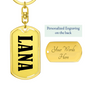 Lana v01 - Luxury Dog Tag Keychain