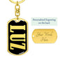 Luz v02 - Luxury Dog Tag Keychain