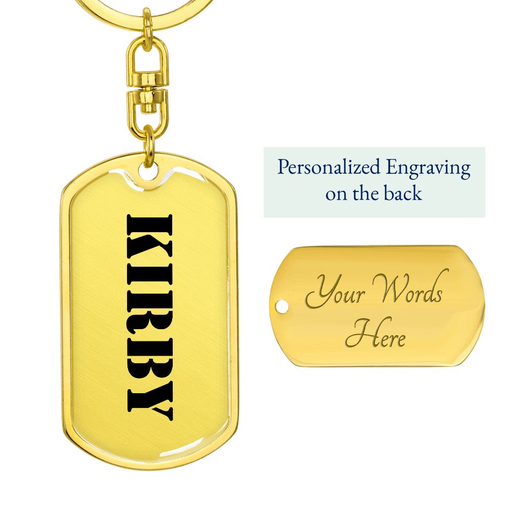 Kirby - Luxury Dog Tag Keychain