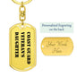 Coast Guard Veteran's Daughter - Luxury Dog Tag Keychain