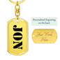 Jon - Luxury Dog Tag Keychain