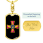 Ukrainian Air Force - Luxury Dog Tag Keychain
