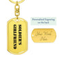 Soldier's Girlfriend - Luxury Dog Tag Keychain