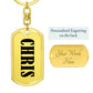 Chris v01 - Luxury Dog Tag Keychain