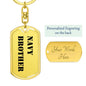 Navy Brother - Luxury Dog Tag Keychain