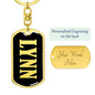 Lynn v02 - Luxury Dog Tag Keychain