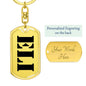 Eli - Luxury Dog Tag Keychain