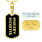 Soldier's Daughter v2 - Luxury Dog Tag Keychain