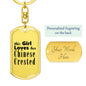 Chinese Crested - Luxury Dog Tag Keychain