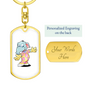 Elephant - Luxury Dog Tag Keychain