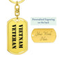 Vietnam Veteran - Luxury Dog Tag Keychain
