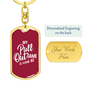 My Game Is Weak - Luxury Dog Tag Keychain
