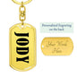 Jody v01 - Luxury Dog Tag Keychain