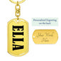 Ella v01 - Luxury Dog Tag Keychain