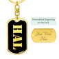 Hal v3 - Luxury Dog Tag Keychain