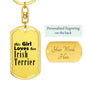 Irish Terrier - Luxury Dog Tag Keychain
