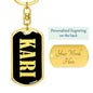 Kari v02 - Luxury Dog Tag Keychain