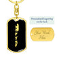 Mama Lioness With 4 Cubs v2 - Luxury Dog Tag Keychain