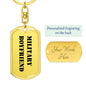 Military Boyfriend - Luxury Dog Tag Keychain