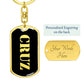 Cruz v2 - Luxury Dog Tag Keychain