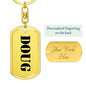 Doug - Luxury Dog Tag Keychain