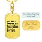 Australian Terrier - Luxury Dog Tag Keychain