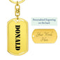 Donald - Luxury Dog Tag Keychain