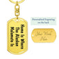 Alaskan Malamute's Home - Luxury Dog Tag Keychain