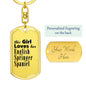 English Springer Spaniel - Luxury Dog Tag Keychain