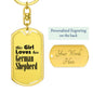 German Shepherd - Luxury Dog Tag Keychain