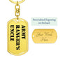 Army Ranger's Uncle - Luxury Dog Tag Keychain