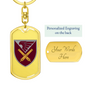 148th Self-Propelled Howitzer Battalion (Ukraine) - Luxury Dog Tag Keychain