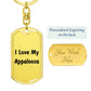Love My Appaloosa - Luxury Dog Tag Keychain