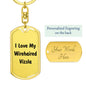 Love My Wirehaired Vizsla v4 - Luxury Dog Tag Keychain