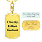 Love My Redbone Coonhound v4 - Luxury Dog Tag Keychain