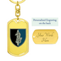 73rd Maritime Special Operations Center (Ukraine) - Luxury Dog Tag Keychain