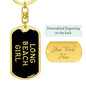 Long Beach Girl v5 - Luxury Dog Tag Keychain