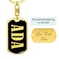 Ada v02 - Luxury Dog Tag Keychain