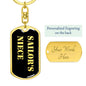 Sailor's Niece v2 - Luxury Dog Tag Keychain