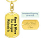 Belgian Malinois's Home - Luxury Dog Tag Keychain