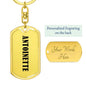 Antoinette v01 - Luxury Dog Tag Keychain
