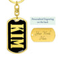 Kim v02 - Luxury Dog Tag Keychain
