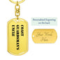 Coast Guardsman's Uncle - Luxury Dog Tag Keychain
