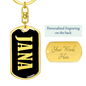 Jana v02 - Luxury Dog Tag Keychain