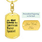 American Water Spaniel - Luxury Dog Tag Keychain