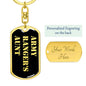 Army Ranger's Aunt v2 - Luxury Dog Tag Keychain