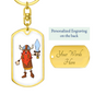 Viking 01 - Luxury Dog Tag Keychain
